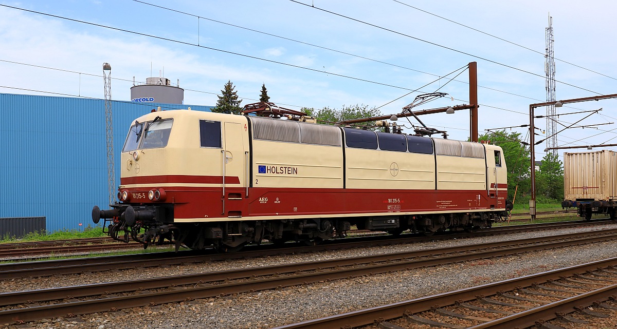 SEL/Nordliner 181 215-5  Holstein , REV/BPSM/01.05.20 auf Rangierfahrt in Pattburg/DK. 19.05.2023 III