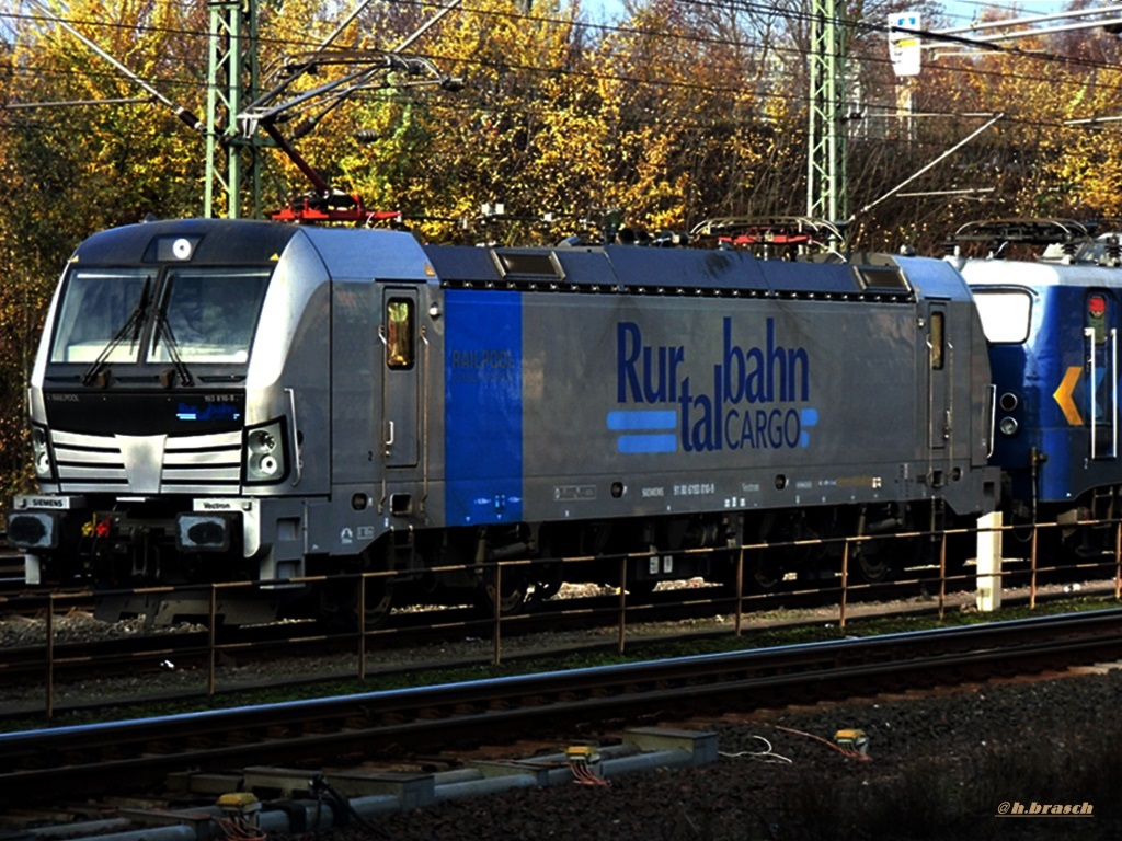 SIEMENS-VECTRON 193 810-9 war abgestellt beim bf hh-harburg,am 22.11.14