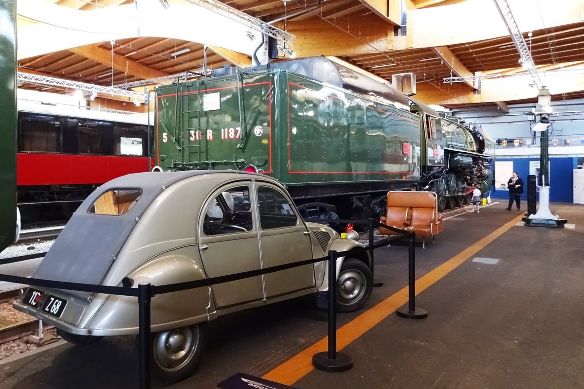 SNCF 141 R 1187 steht am 30 Mai 2019 ins Cité du Train in Mulhouse. 