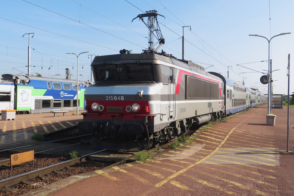 SNCF 15048 treft am 17 September 2021 in Compiegne ein. 