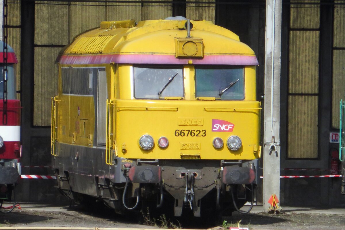 SNCF 67623 steht während ein Offenes Tür Wochenende ins EMT de Nevers am 18 September 2021.