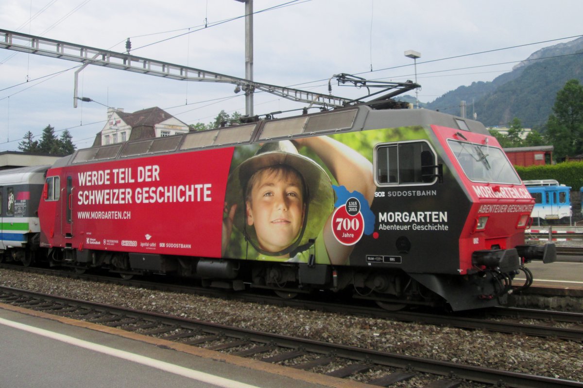 SOB 456 092 steht am 4 Juni 2014 in Arth-Goldau. 