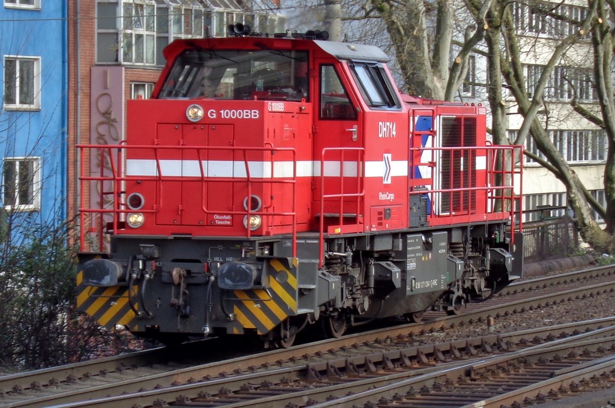 Solofahrt fr HGK/RC DH 714 durch Kln Sd am 30 Mrz 2017.