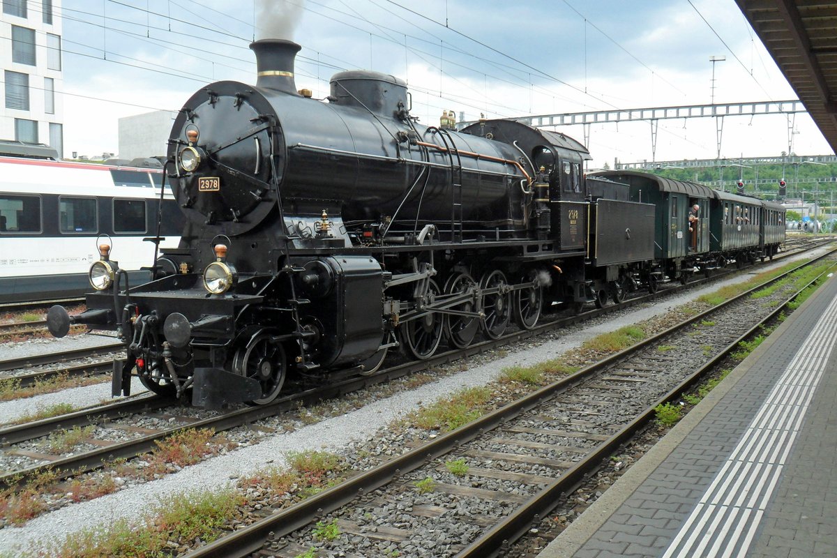 Sonderzug mit der Eelefanten 2978 steht am 25 Mai 2019 in  Brugg AG. 