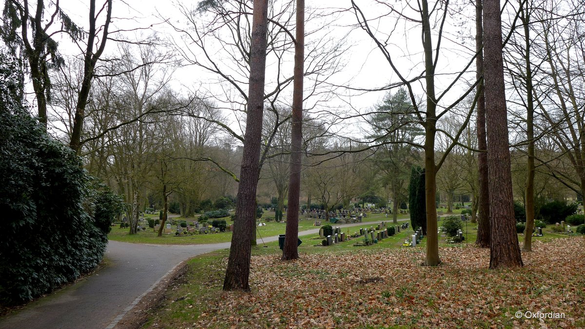 Städtischer Friedhof Fischbek in Hamburg-Süd.