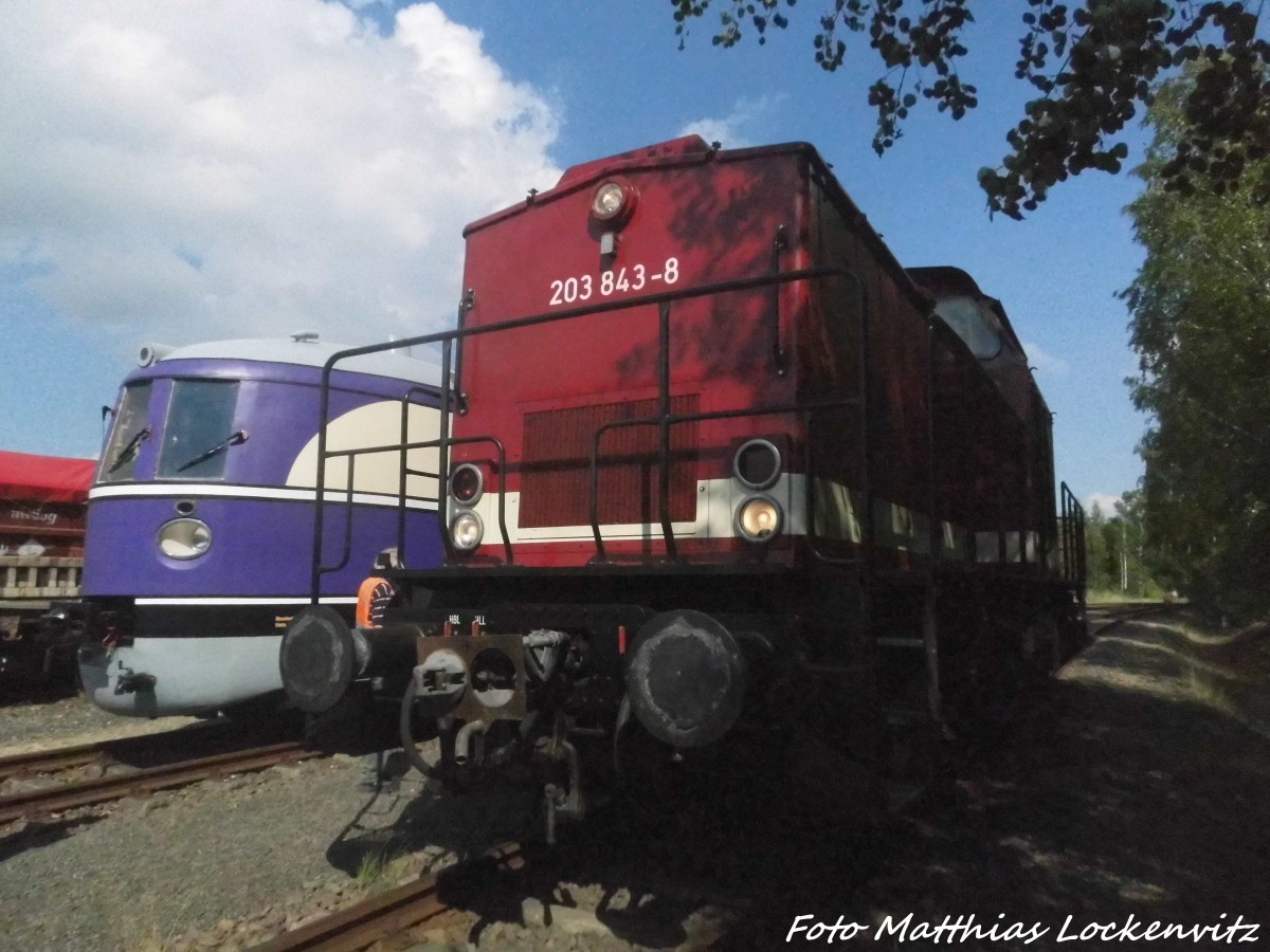 SVT 137 234 und 203 843-8 in Wurzen am 4.9.15