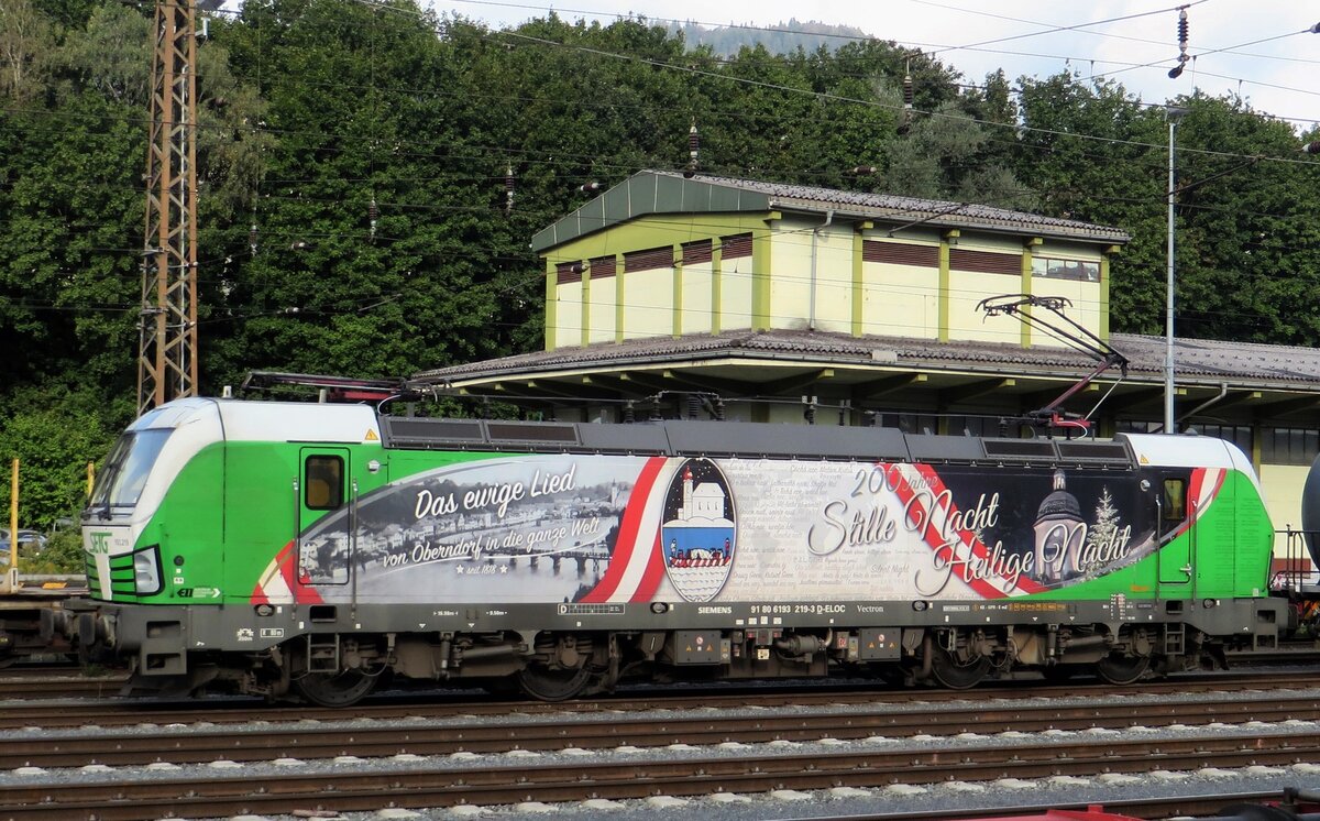 Tagesber am 22 September 20221 wurde 'Stille Nacht' 193 219 der SETG in Kufstein auf den Chip gerettet.