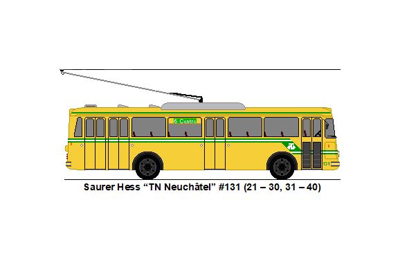 TN Neuchtel - Nr. 131 - Saurer/Hess Trolleybus (ex Nr. 31)