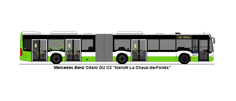 transN, La Chaux-de-Fonds - Mercedes Benz Citaro G C2
