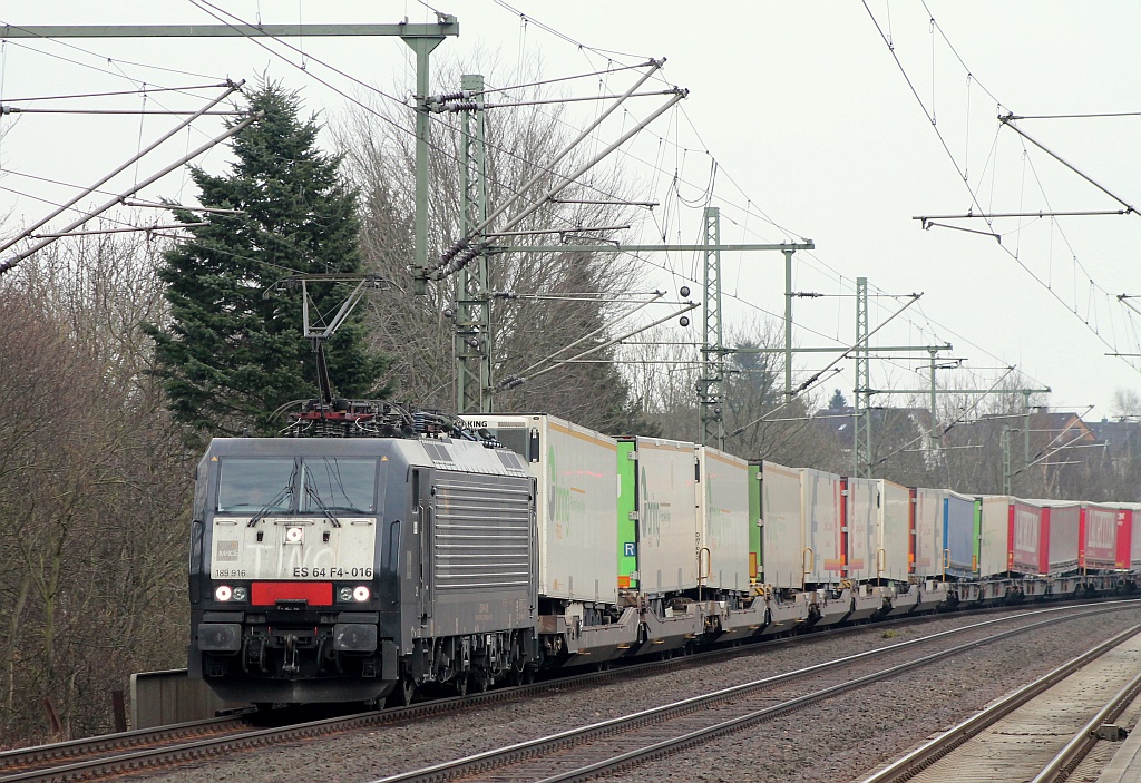 TXL 189 916-0/ES64F4-016 mit dem DGS 4056x aus Verona. Schleswig 14.04.2013