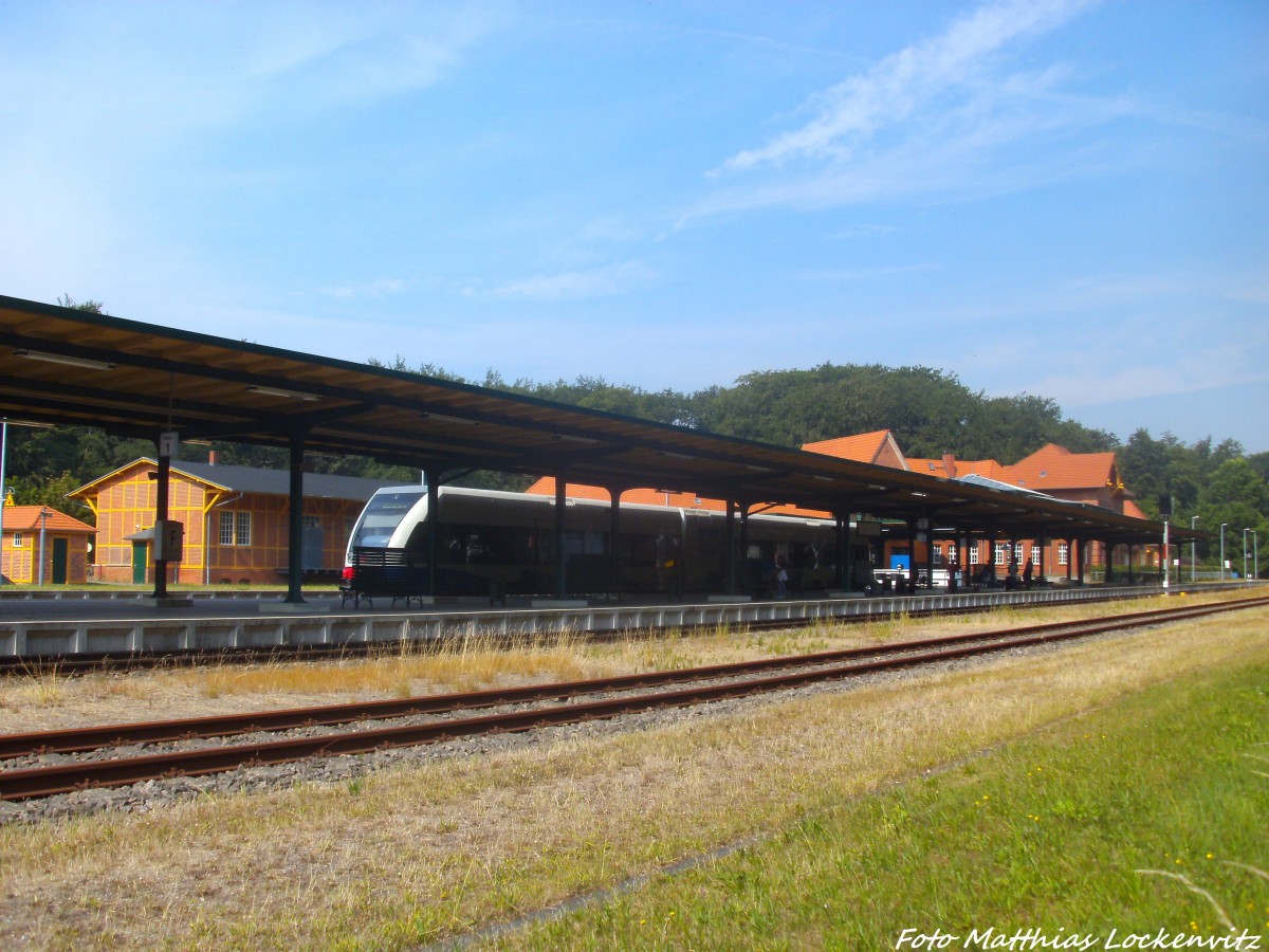 UBB GTW 2/6 im Bahnhof Seebad Heringsdorf am 27.7.14