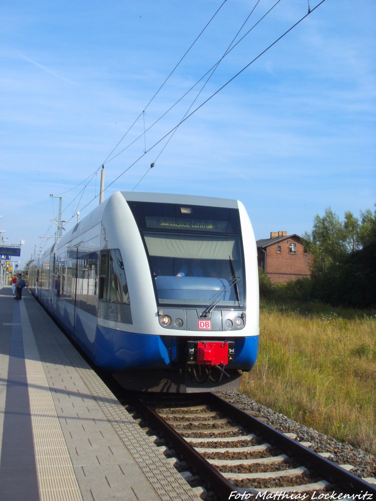 UBB GTW 2/6 mit ziel Swinemnde Centrum (PL) im Bahnhof Zssow am 25.7.14