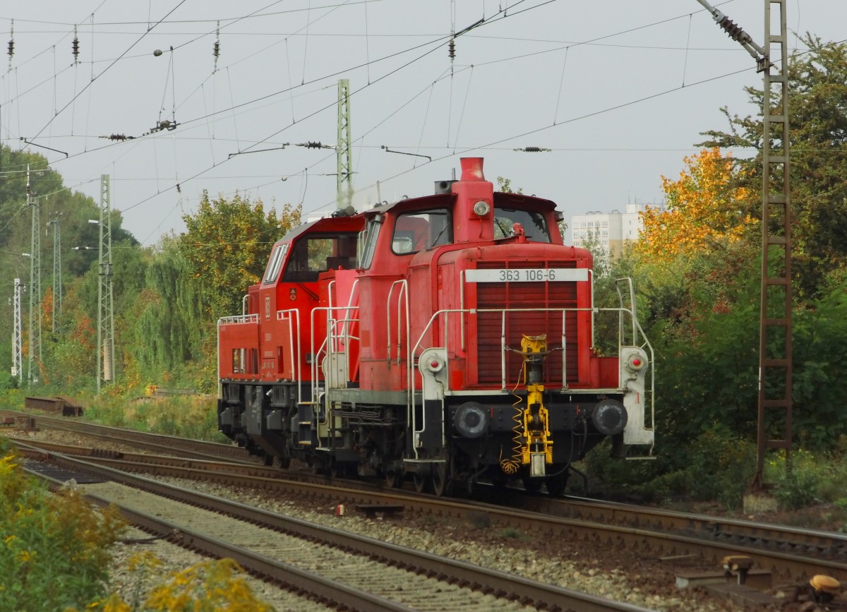 Und hinten 363 106, 09.10.2013.