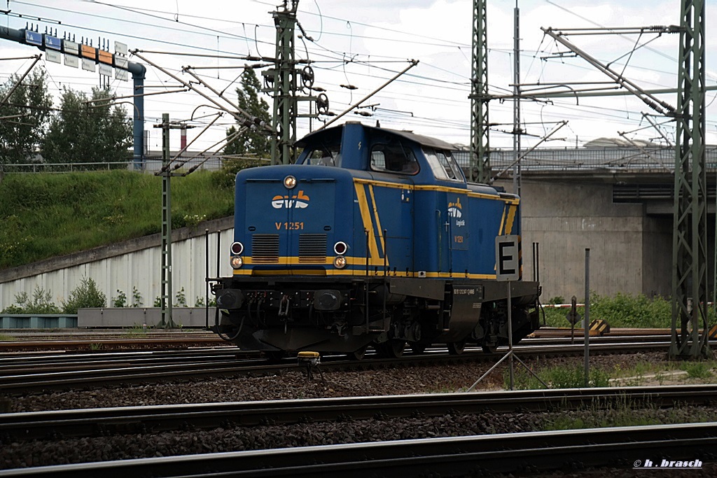 V 1251 der EVB fuhr lz zum rbf hamburg-waltershof am 29.05.14