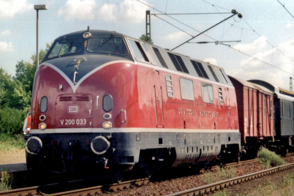 V 200 033 der Hammer EF war am 13 Augustus whrend ein Bahnhofsfest in Kaldenkirchen.