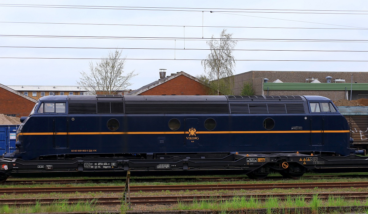Viking Rail 1832 abgestellt in Pattburg. 07.05.2023