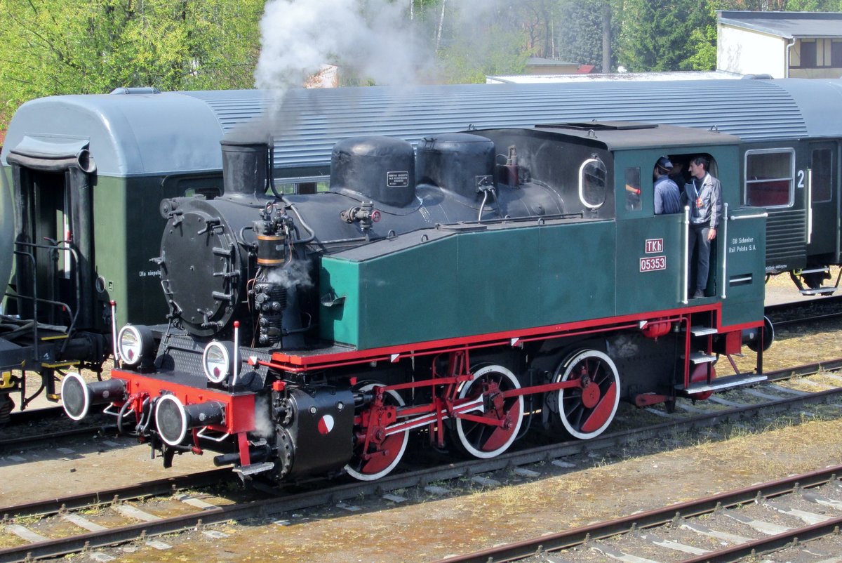 Vogelblick auf TKh 05353 in Wolsztyn am 30 April 2016.