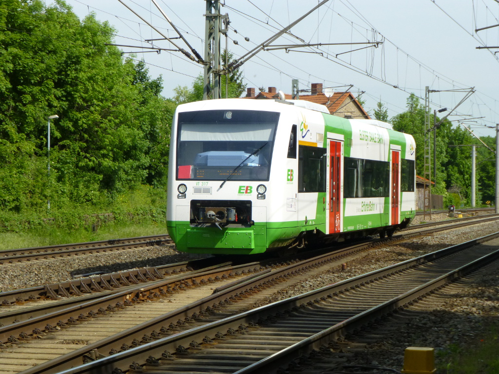 VT 314 der EB am 21. Mai '14 in Erfurt Bischleben.