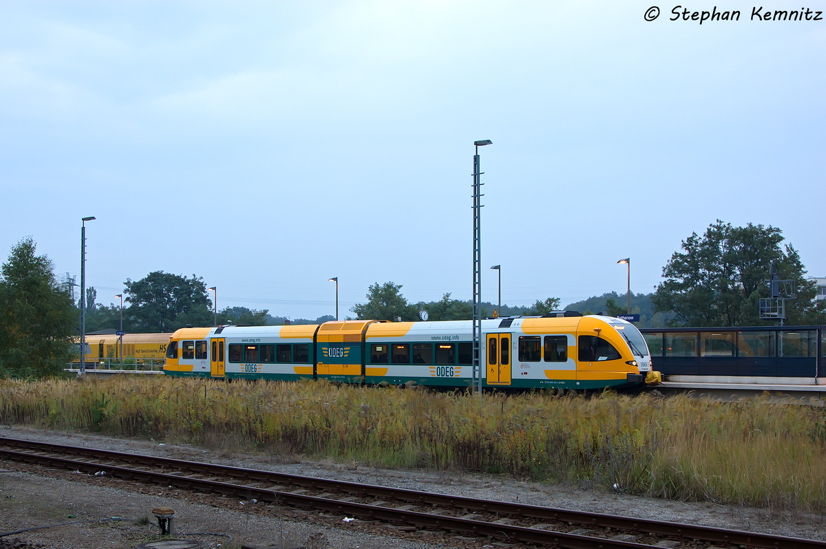 VT 646.043 (646 043-9) ODEG - Ostdeutsche Eisenbahn GmbH als RB51 (RB 68875) von Rathenow nach Brandenburg Hbf in Rathenow. 11.10.2013