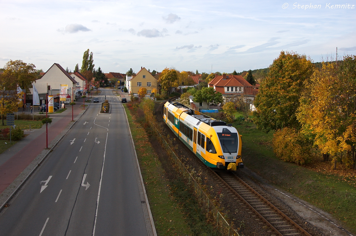 VT 646.044 (646 044-7) ODEG - Ostdeutsche Eisenbahn GmbH als RB51 (RB 68868) von Brandenburg Hbf nach Rathenow in Premnitz. 21.10.2013