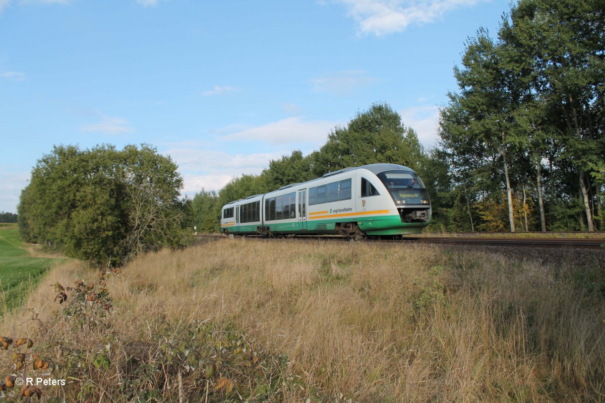 VT12 als VBG81127 Marktrewitz - Regensburg bei Schnfeld. 30.09.13