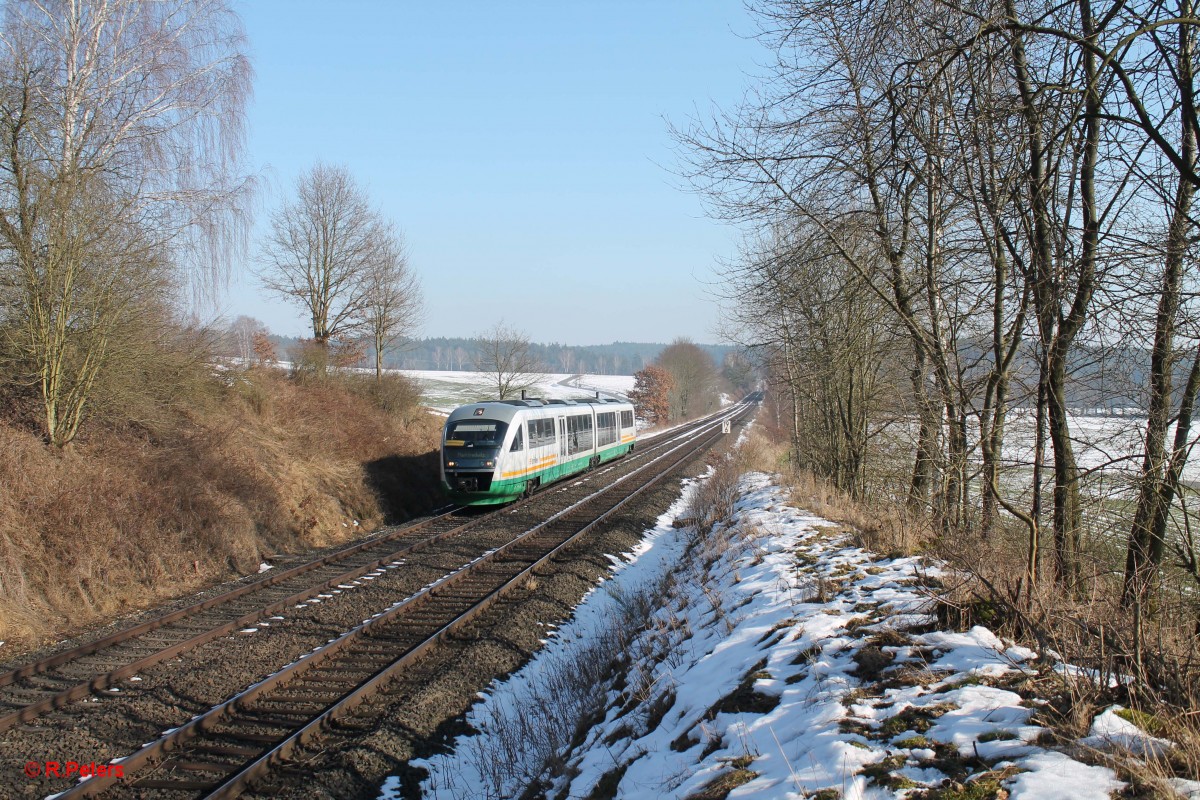 VT13 als OPB74290 Regensburg - Marktredwitz bei Naabdemenreuth. 17.02.15