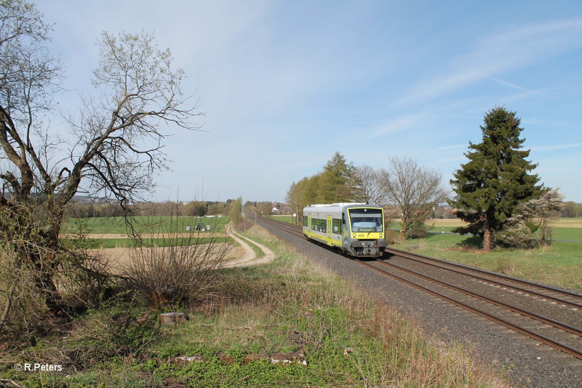 VT650.735 auf dem Weg nach Kirchenlaibach bei Waldershof. 17.04.14