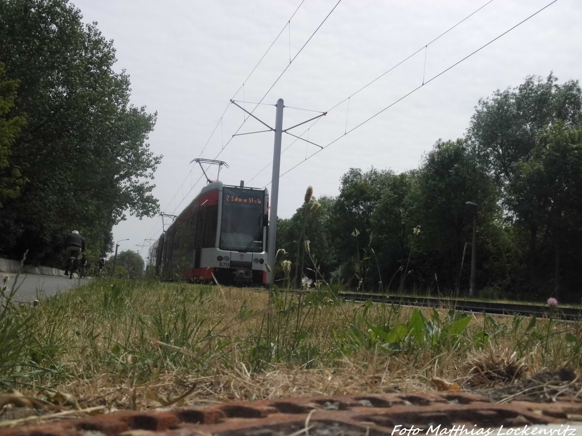 Wagen 680 + 679 der HAVAG unterwegs zur Soltauer Strae am 10.6.15