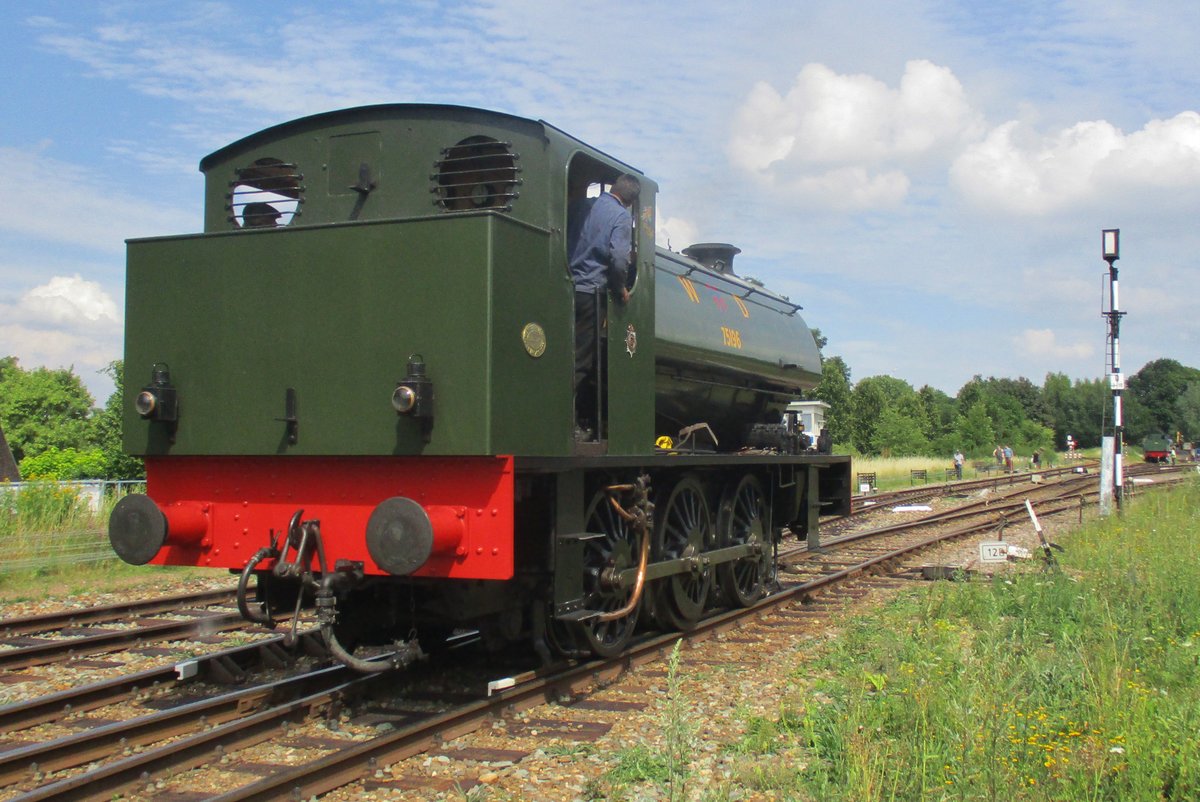 War Department 75196 -heute in Besitz der SCM (Stoomcentrum Maldegem in Flandern) lauft um in Simpelveld am 8 Juli 2017.