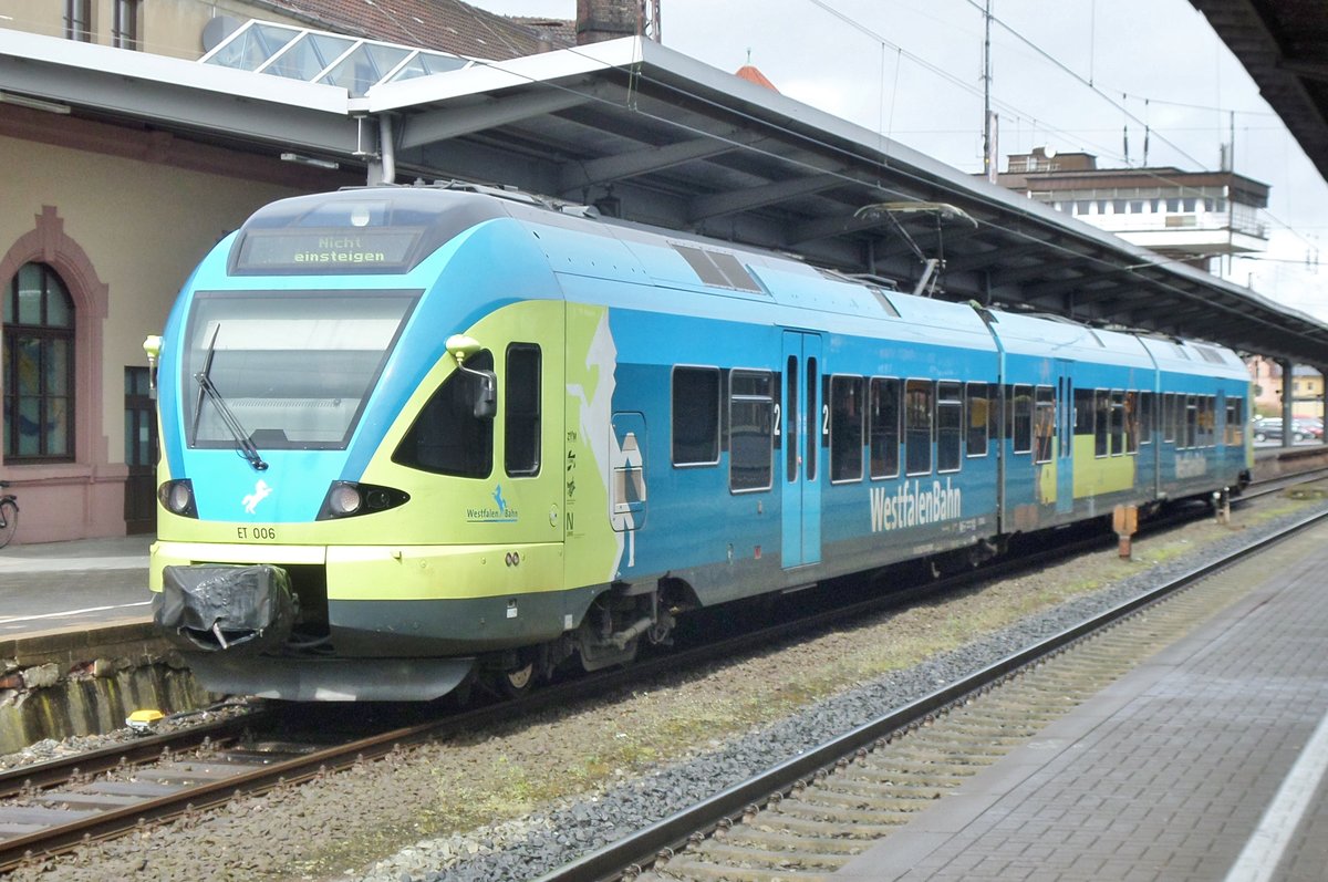 Westfalenbahn ET-006 steht am 27 April 2016 in Osnabrck Hbf.