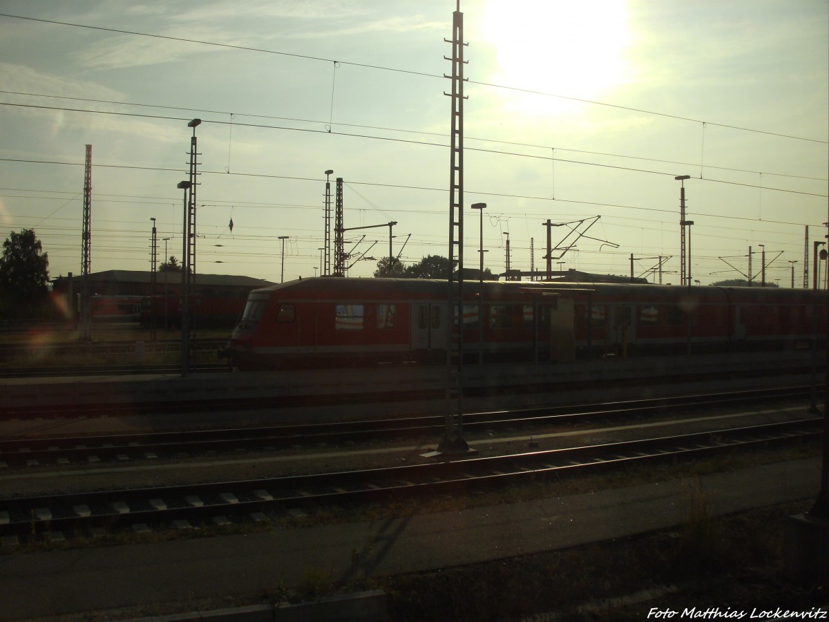 Wittenberger Steuerwagen abgestellt im BW Rostock am 31.8.13