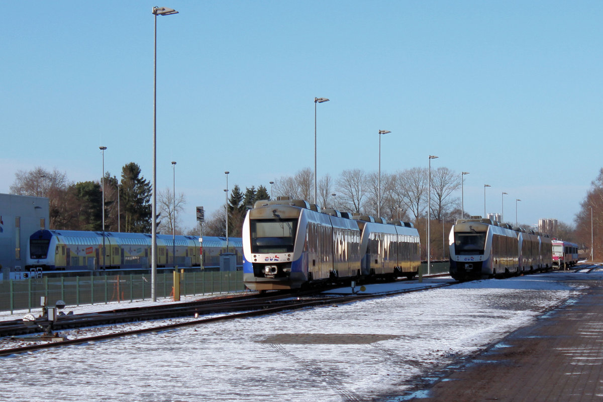 Wochenendruhe in Bremervörde, EVB Betriebshof, am 15.01.2017.