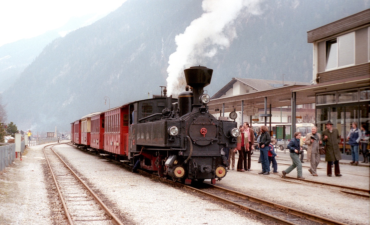 Zillertalbahn: ZB 2 Mayrhofen 02.03.1985
