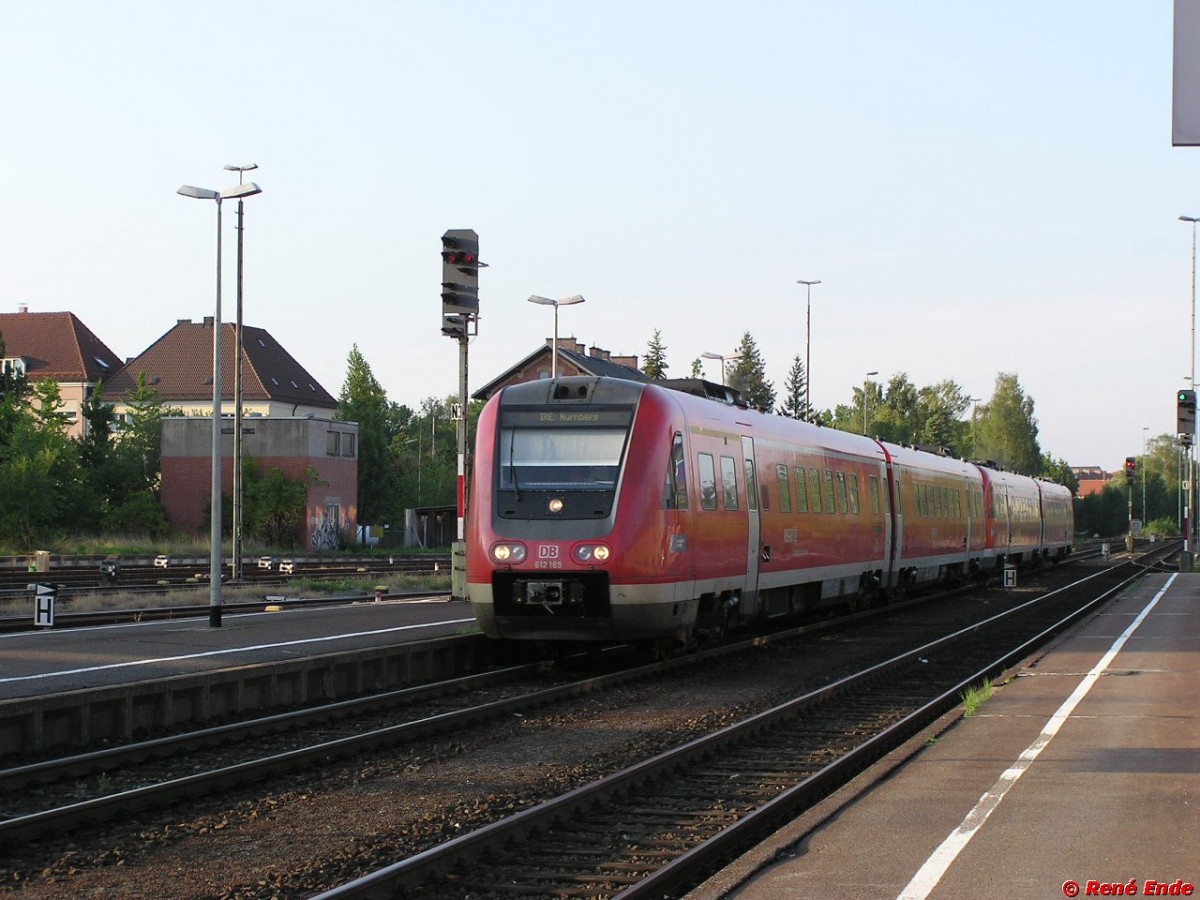 Zwei VT 612 als IRE Dresden Hbf - Nrnberg Hbf, umgeleitet ber Weiden/OPf.