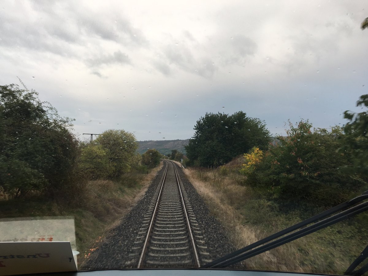 Zwischen Laucha und Kirchscheidungen, fotografiert aus dem 14.  Unstrut-Schrecke-Express  am 03.10.2016; (Foto: JKHalle Verkehrsfotografie, Jan Krehl)