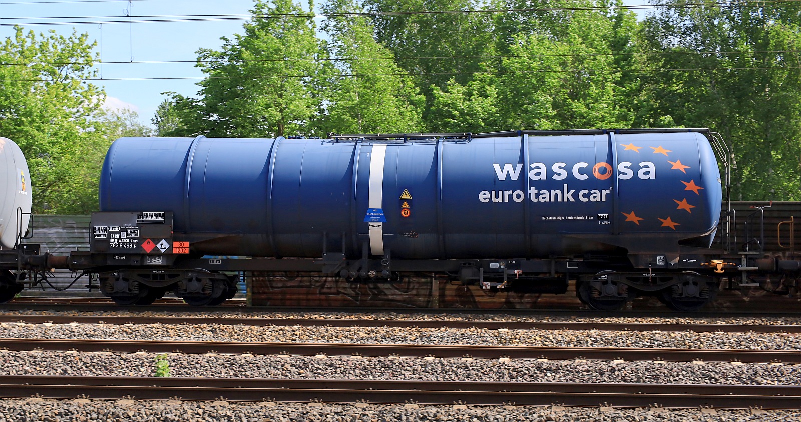 D-WASCO 33 80 7836 469-6 Gattung Zans Volumen 95031l beladen mit 30/1202 Dieselkraftstoff, Gas- oder Heizungsöl. HH-Harburg 04.05.2024