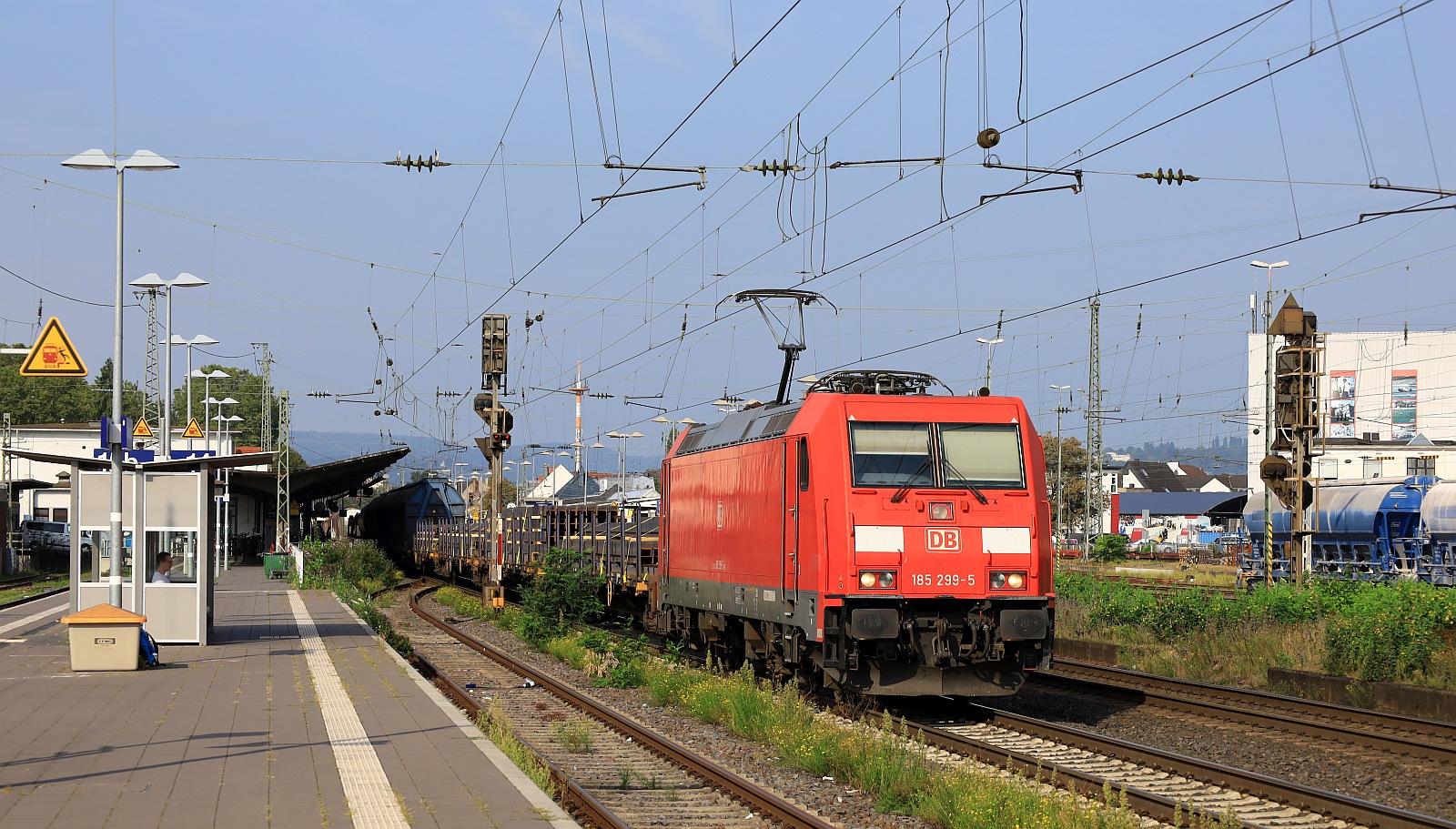 DB 185 299-5 mit Güterzug Neuwied 12.09.2023
