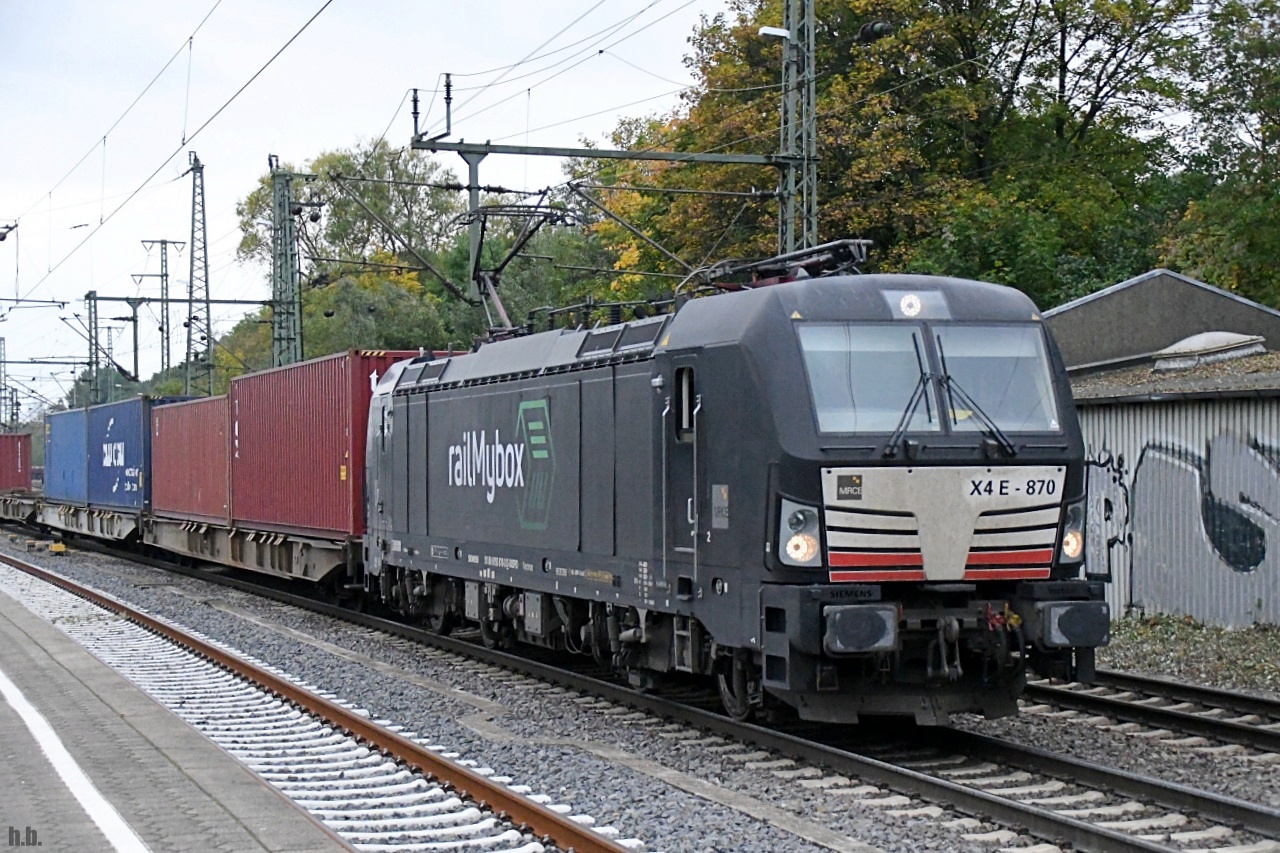 DISPO 193 870-3 zog einen containerzug durch hh-harburg,13.10.22