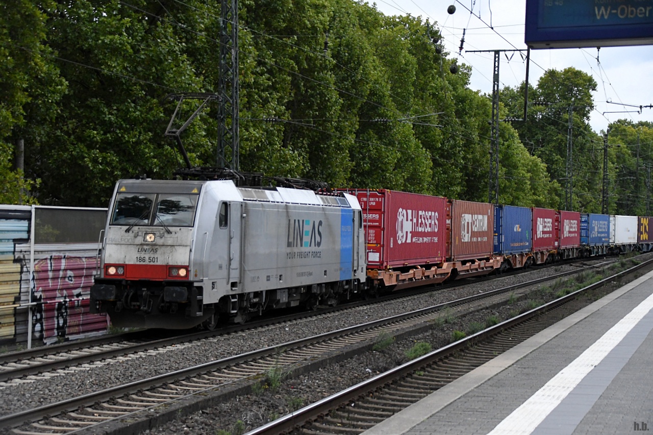 railpool 186 501 zog einen klv durch kln sd,27.09.22