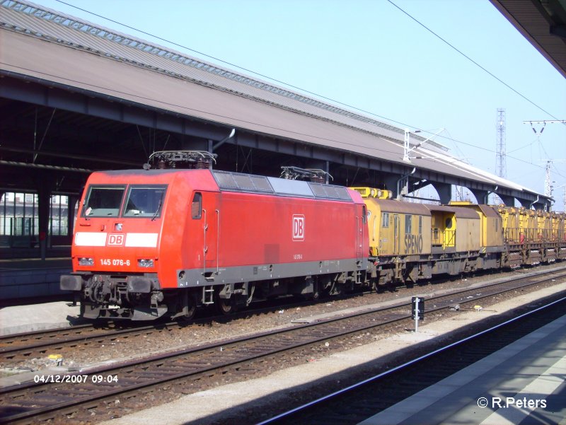 145 076-6 hat ein SPENo nach Frankfurt/Oder berfhrt. 12.04.07