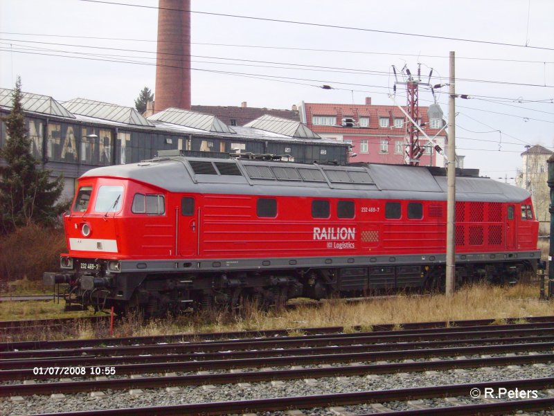 232 469-7 wartet in Frankfurt/Oder auf neue Aufgaben. 07.01.08