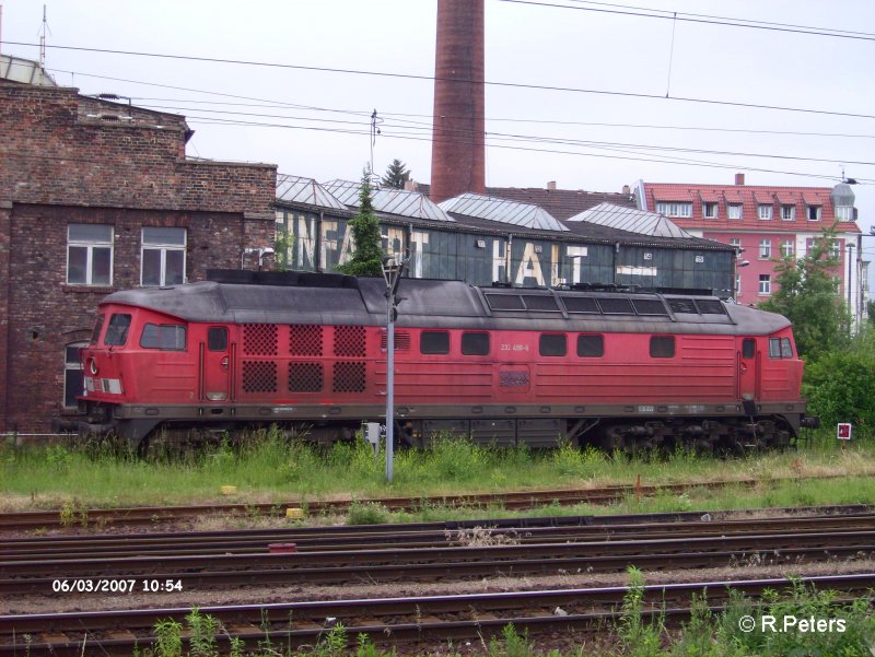 232 498-5 wartet in Frankfurt/Oder auf neue Aufgaben.03.06.07