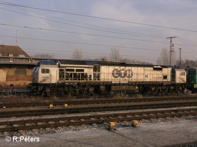 330091 der LHT im Einsatz fr die OHE in Frankfurt/Oder. 22.12.07