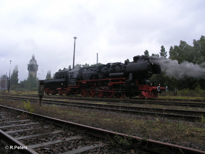 52 8029-2 rollt zurck zum Startpunkt. BW Schneweide 28.09.07