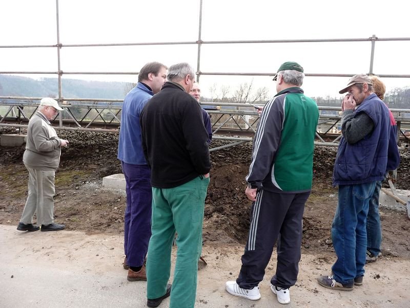 Besprechung der Helfer in Wangen; 14.03.2009 (Foto: Ralf Kuke)
