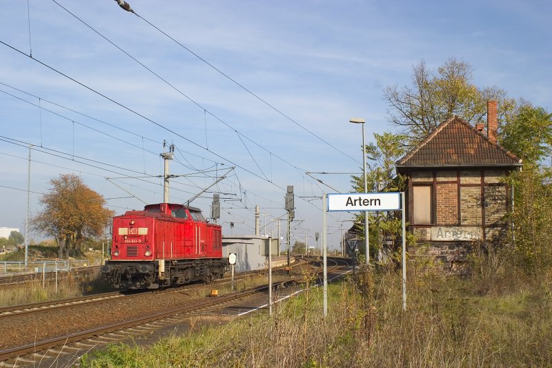 DB 204 641-5 im Bf Artern; 19.10.2004 (Foto: Uwe B�hme)