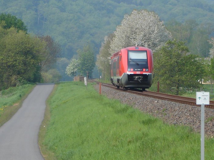 DB 641 039-3 als RB von Naumburg (S) Hbf nach Artern bei Wangen; 06.05.2006 (Foto: Christof Rommel)