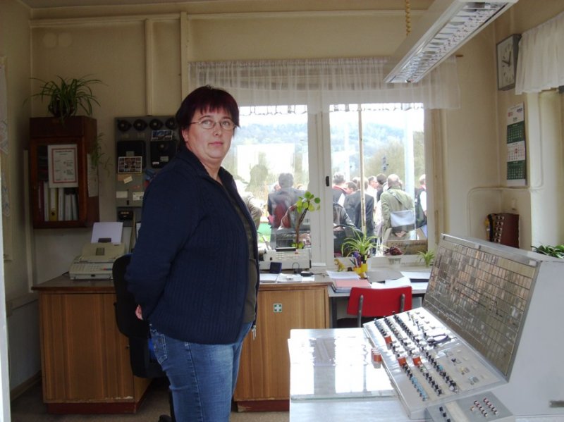 Der Fdl Raum im Bf Nebra; 09.04.2009 (Foto: Klaus Pollm�cher)