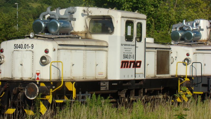 ELP 5040.01-9 mit Abgasfilteranlage f�r Tunnelarbeiten bei MNO Vervat in Holland im Bf Karsdorf; 27.06.2008 (Foto: G�nther G�bel)