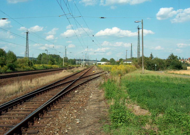 Gel�nde des ehemaligen G�terbahnhofs am Westkopf des Naumburger Bahnhofs; 07.08.2009